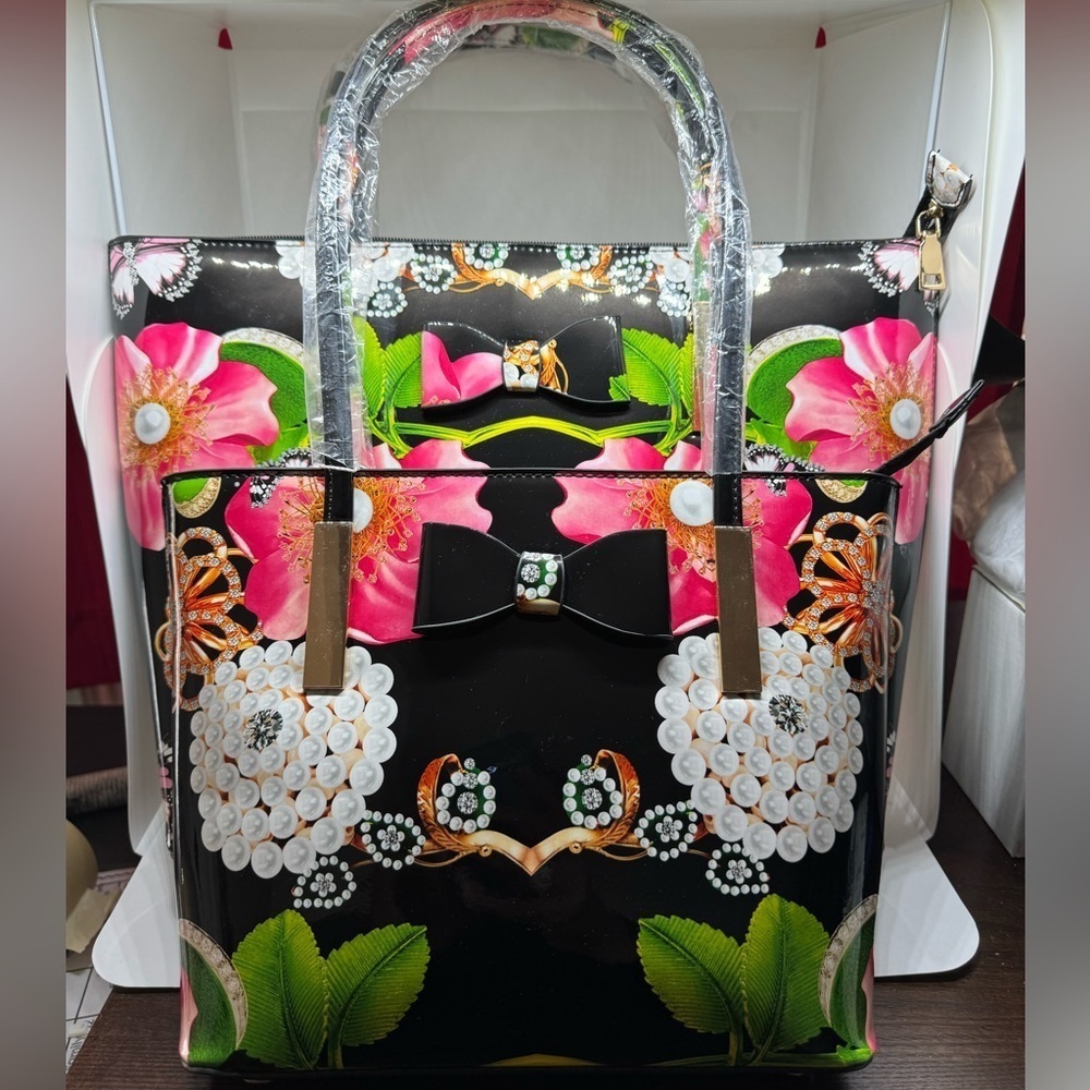 NEW 2 in 1 Floral Tote Bag